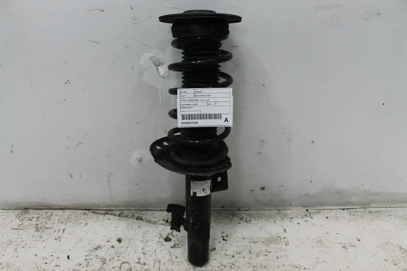 Used Volvo, S60/V60 Right Front Strut F Series Marked 50# 12/10 12/18 2014 – image 1 - All Good Parts