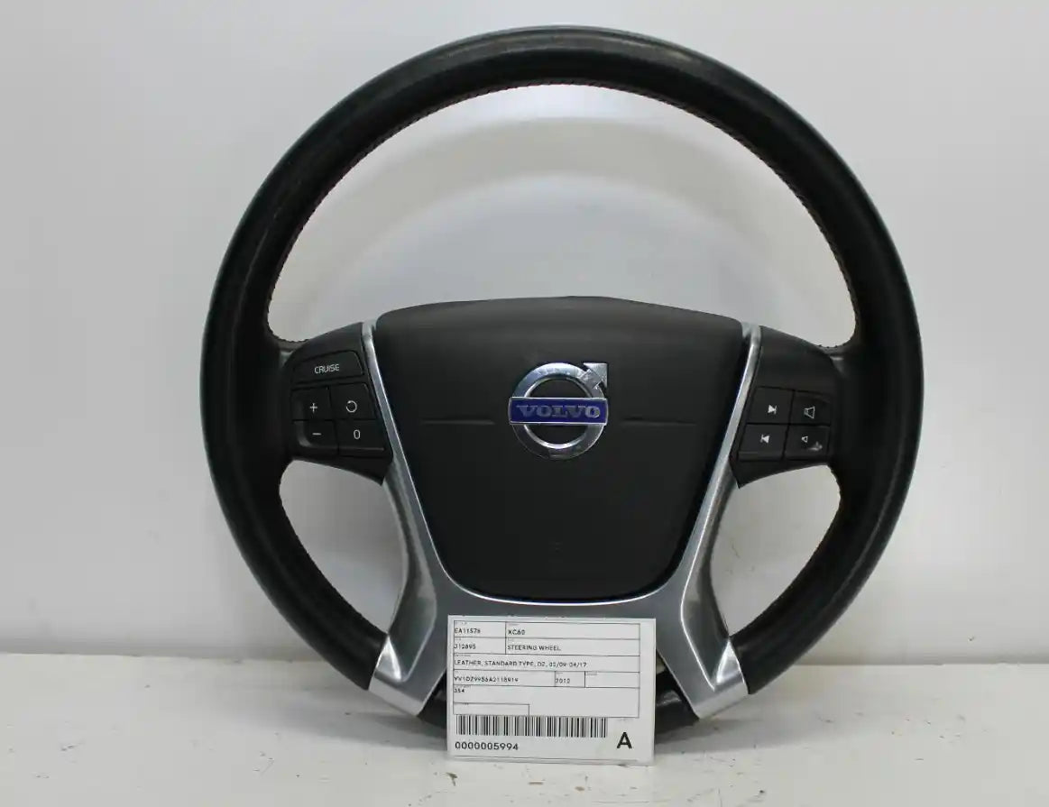 Used Volvo, Xc60 Steering Wheel Leather Standard Type Dz 02/09 04/17 2010 – image 1 - All Good Parts