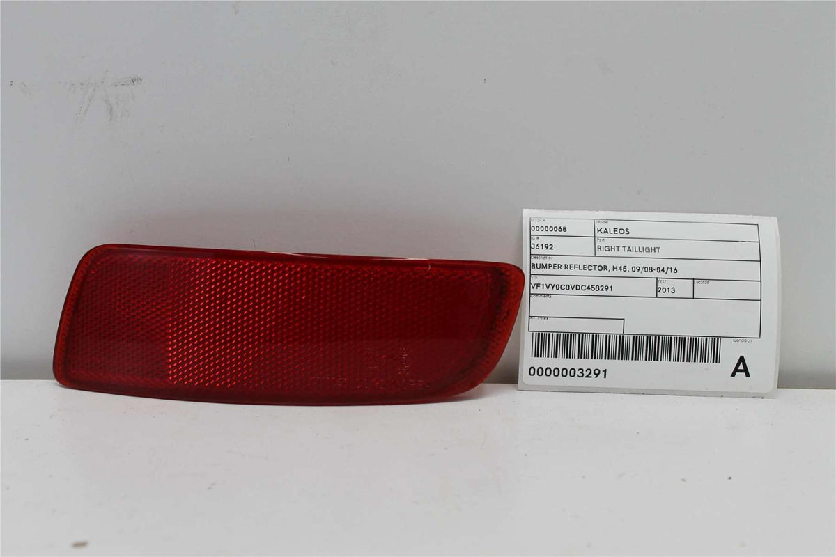 Renault, Koleos, I HY, Right Rear Bumper Reflector