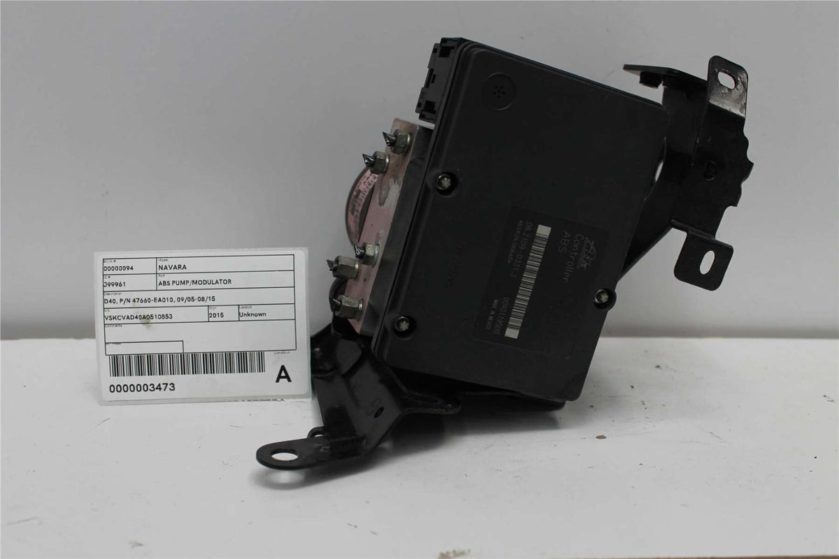 2012, Nissan, Navara, ST, D40, ABS Pump/Modulator