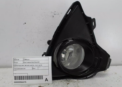 Toyota, Corolla Right Indicator/Fog/Side Bumper Foglamp Zre182R Hatch 10/12 03/15