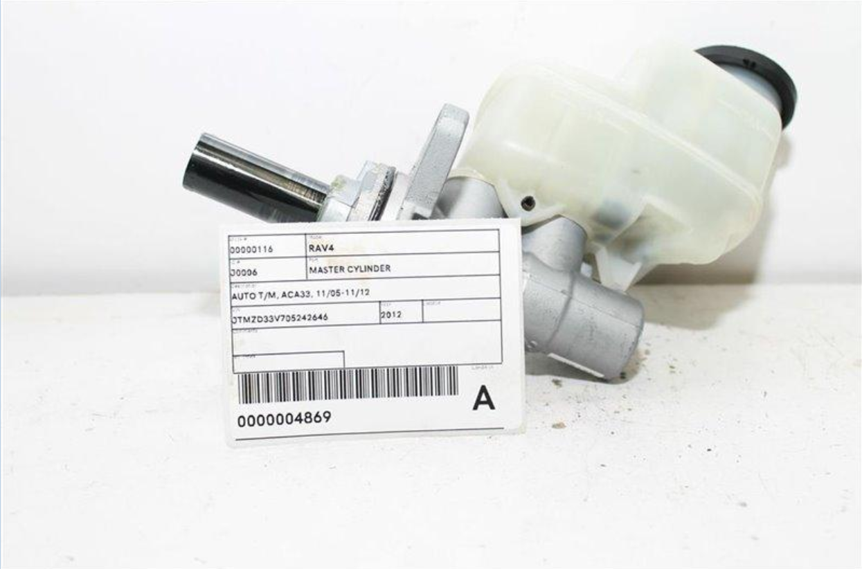 Toyota, Rav4 Master Cylinder Auto T/M Aca33 11/05 11/12