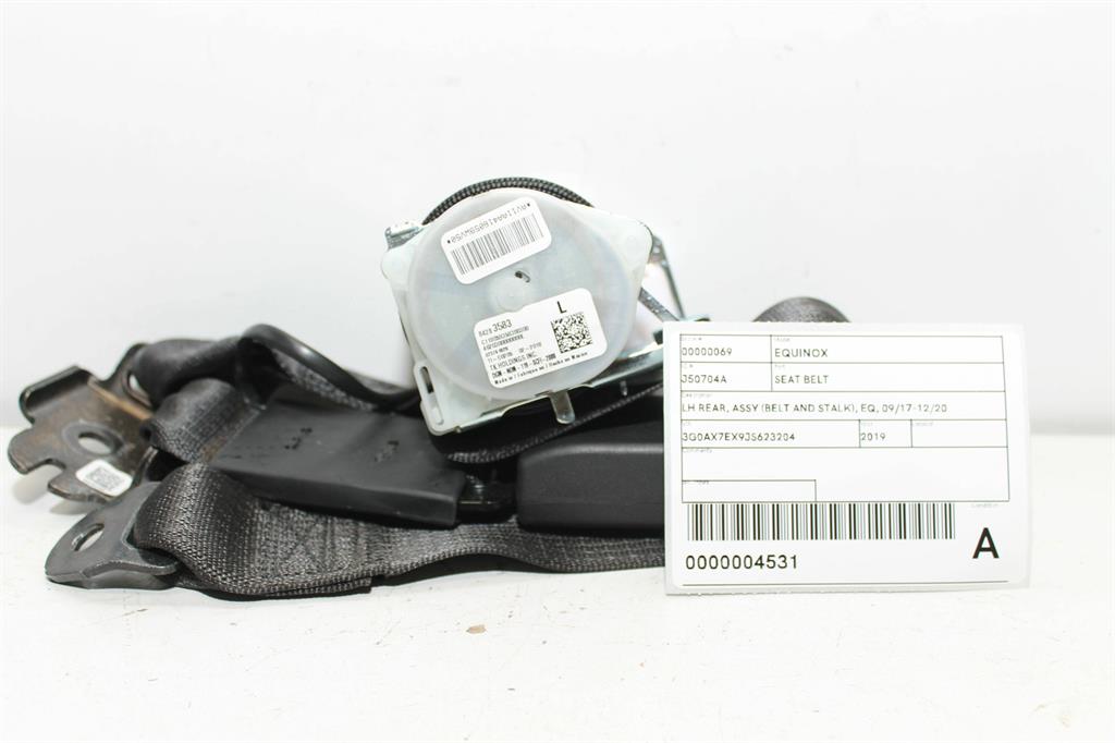Used Holden, Equinox Seat Belt Lh Rear Assy (Belt And Stalk) Eq 09/17 12/20 2019 – image 1 - All Good Parts