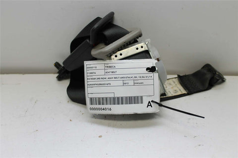 Subaru, Tribeca Seat Belt Rh Rear 3Rd Row Assy (Belt And Stalk) B9 10/06 01/14