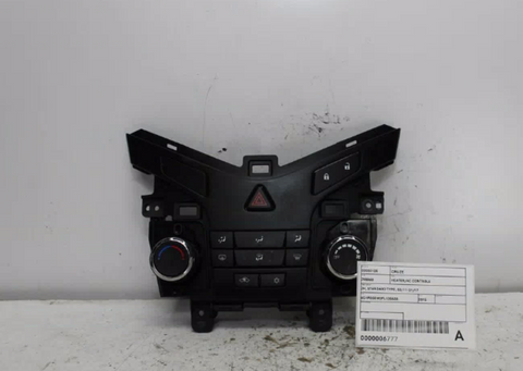 Holden, Cruze Heater/Ac Controls Jh Standard Type 03/11 01/17