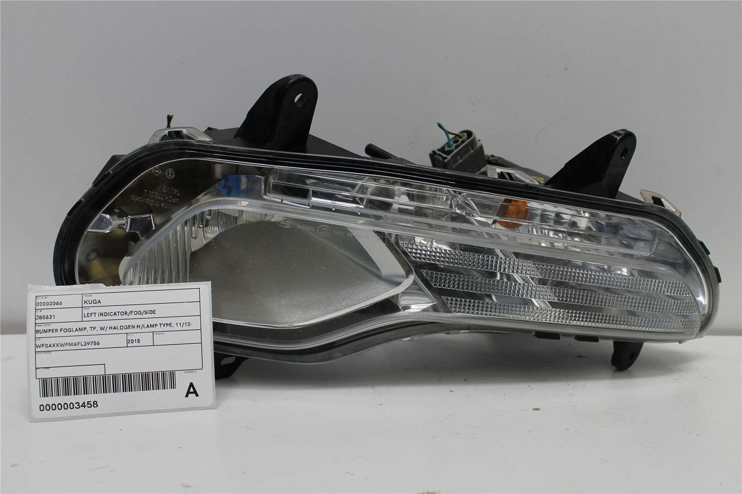 Ford, Kuga Left Indicator/Fog/Side Bumper Foglamp Tf W/ Halogen H/Lamp Type 11/12 09/16