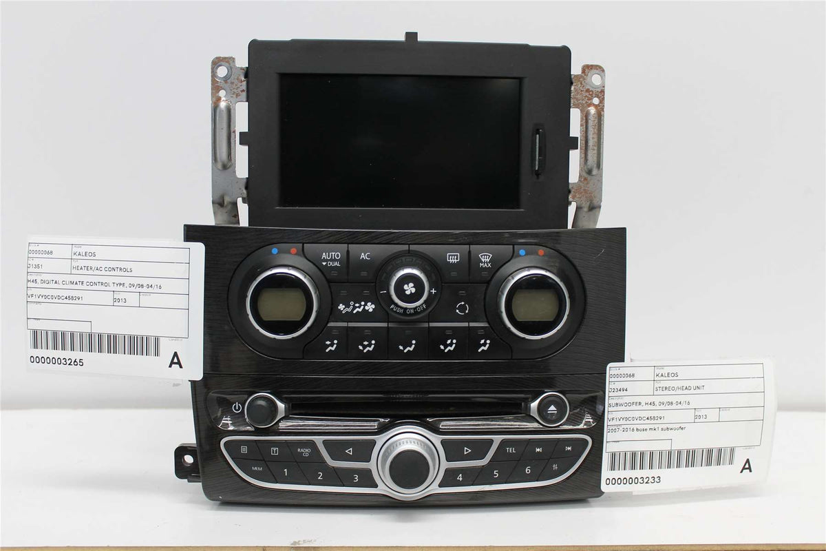Used Renault, Koleos  Heater/Ac Controls H45 Digital Climate Control Type 09/08 04/16 2013 – image 1 - All Good Parts