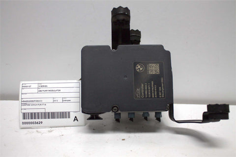 BMW, 3 Series Abs Pump/Modulator F30 Sedan P/N 34516857323 11/11 02/19