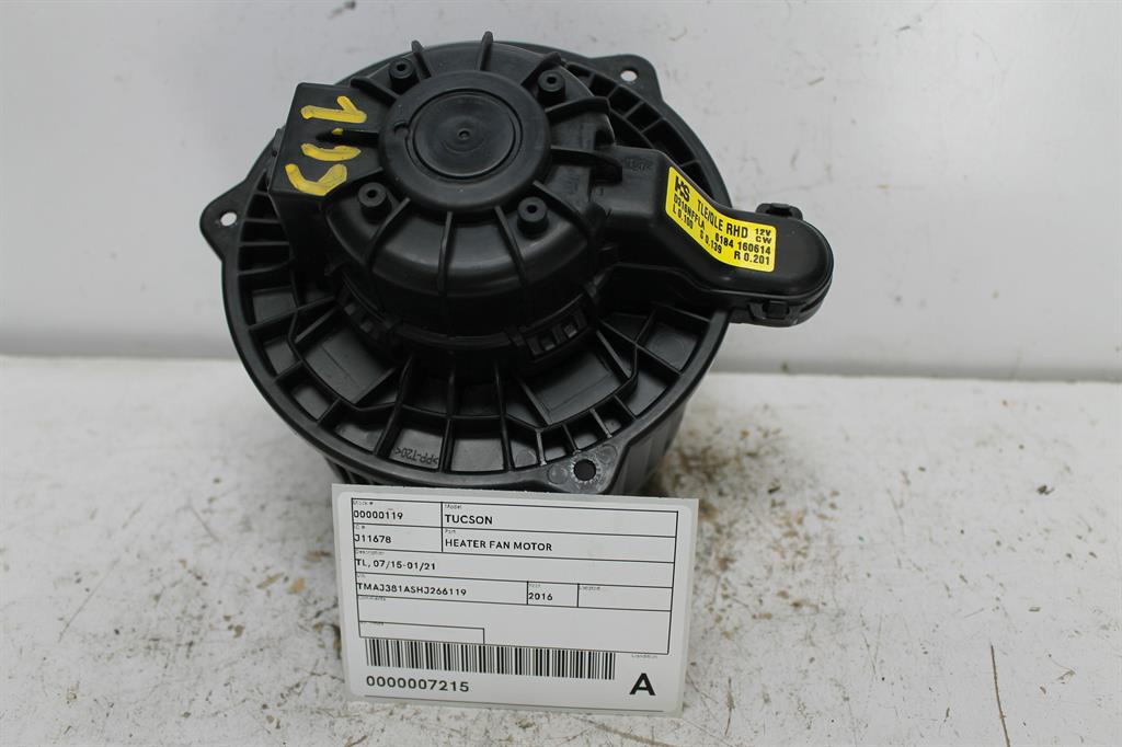 Hyundai, Tucson Heater Fan Motor Tl 07/15 01/21