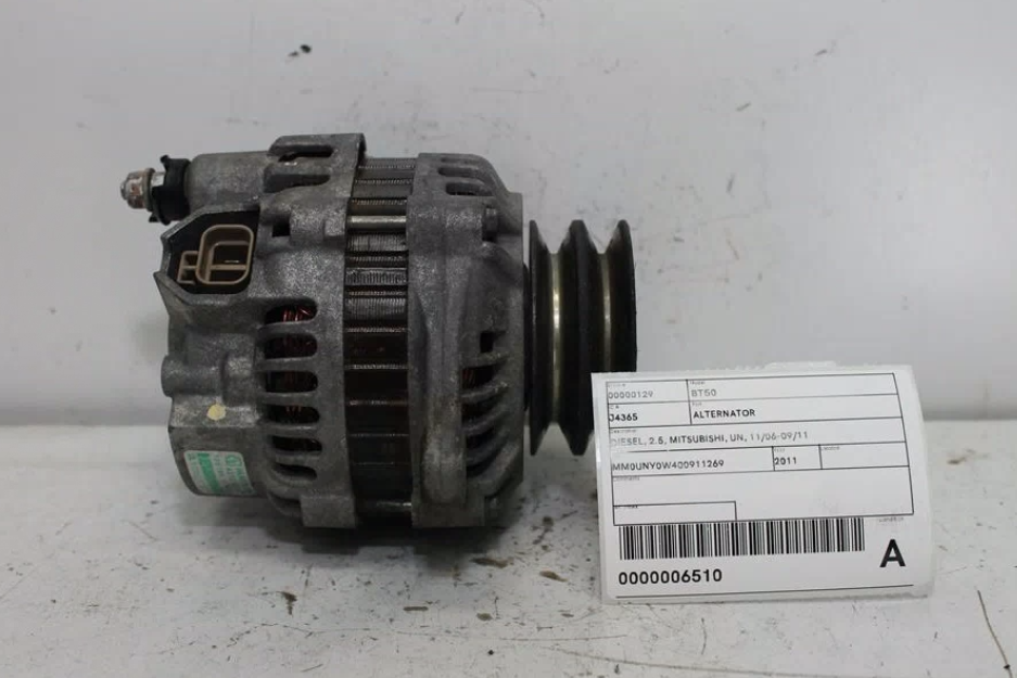 Mazda, Bt50 Alternator Diesel 2.5 Mitsubishi Un 11/06 09/11