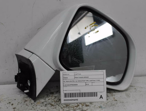 Holden, Captiva Right Door Mirror Cg Non Heated W/ Indicator Type Captiva 7 Type 09/06 09/15