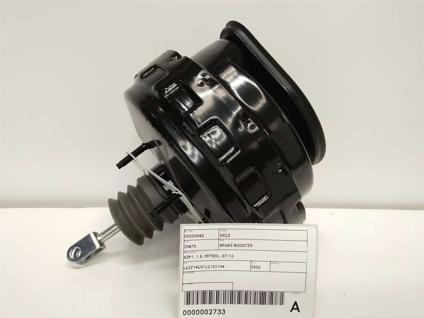 MG, MG3 Brake Booster Szp1 1.5 Petrol 07/16