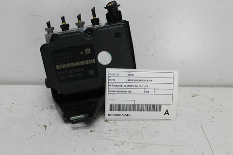 Holden, Trax Abs Pump/Modulator Pn 42563015 Tj Series 08/13 12/20