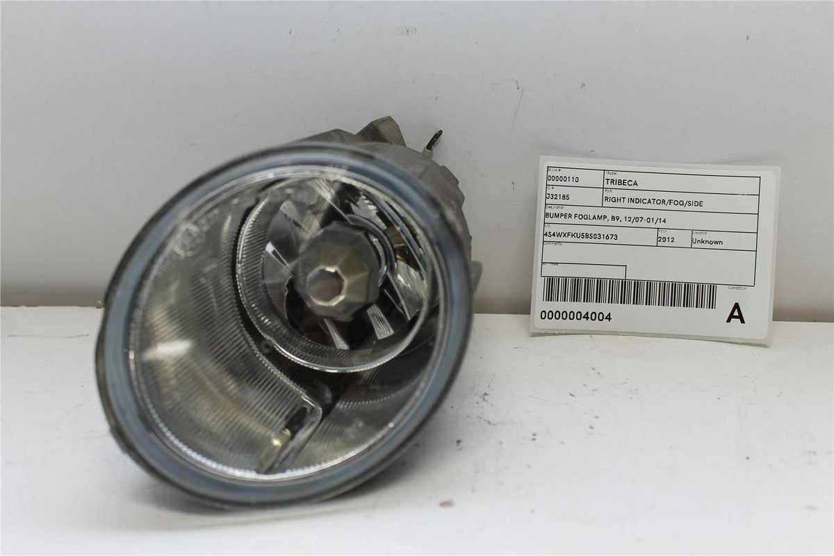 Used Subaru, Tribeca Right Indicator/Fog/Side Bumper Foglamp B9 12/07 01/14 2012 – image 1 - All Good Parts
