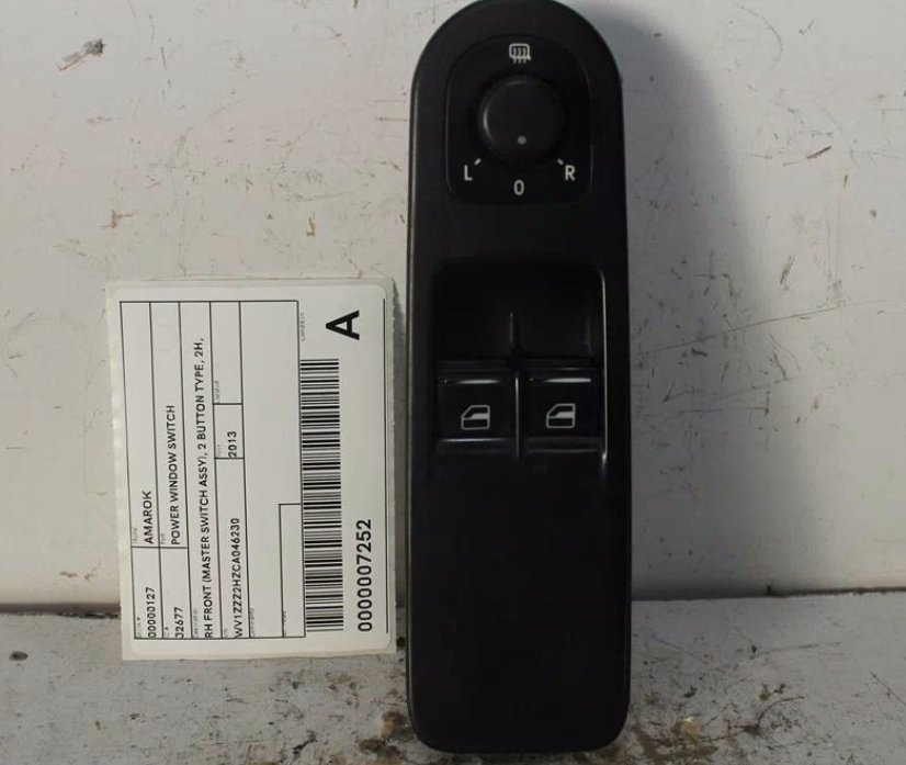 Used Volkswagen, Amarok Power Window Switch Rh Front (Master Switch Assy) 2 Button Type 2H 10/10 09/22 2013 – image 1 - All Good Parts