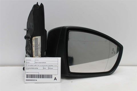 Ford, Kuga Right Door Mirror Tf W/ Puddle Lamp Type W/ Blind Spot Folding 11/12 09/16