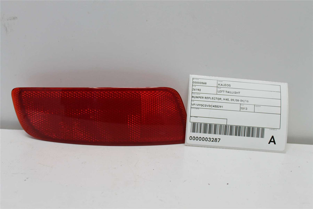 Used Renault, Koleos Left Taillight Bumper Reflector H45 09/08 04/16 2013 – image 1 - All Good Parts