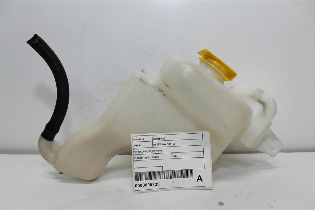 Jeep, Compass Overflow Bottle Petrol Mk 03/07 12/16