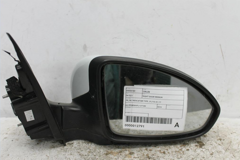 Holden, Cruze Right Door Mirror Jh W/ Indicator Type 01/15 01/17