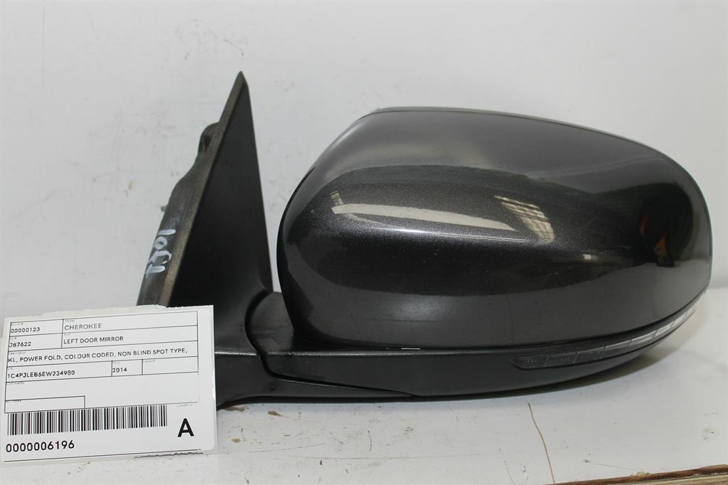 Jeep, Cherokee Left Door Mirror Kl Power Fold Colour Coded Non Blind Spot Type 02/14 03/18