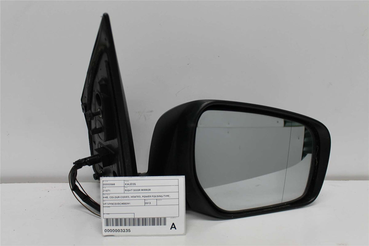 Used Renault, Koleos Right Door Mirror H45 Colour Coded Heated Power Folding Type 11/11 08/13 2013 – image 1 - All Good Parts