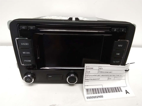 Skoda, Yeti Stereo/Head Unit Display & Head Unit Amundsen (Sat Nav Type) 5L 11/13 05/16