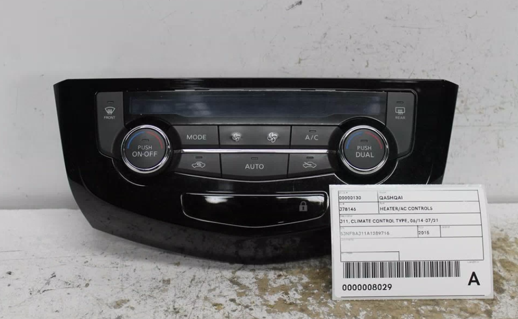 Nissan, Qashqai Heater/Ac Controls J11 Climate Control Type 06/14 07/21