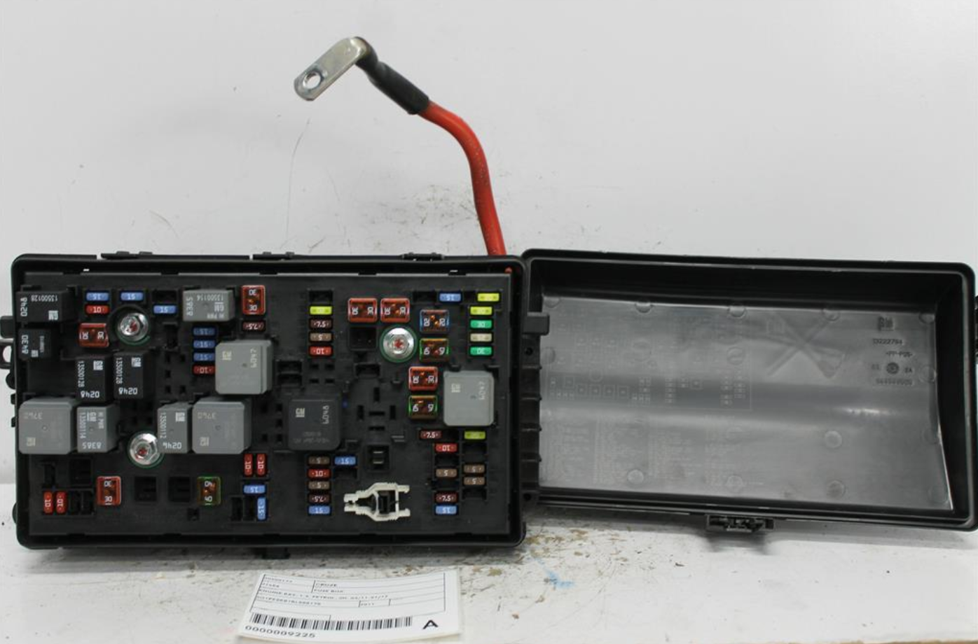 Holden, Cruze Fuse Box 1.4 Petrol Jh 03/11 01/17