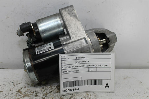 Jeep, Cherokee Starter Motor Kl Petrol 2.4 Tigershark Multi Air 2 1.4Kw 02/14 11/22