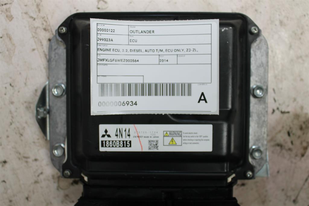 Mitsubishi, Outlander Ecu 2.2 Diesel Auto T/M Ecu Only Zj Zl 10/12 07/21