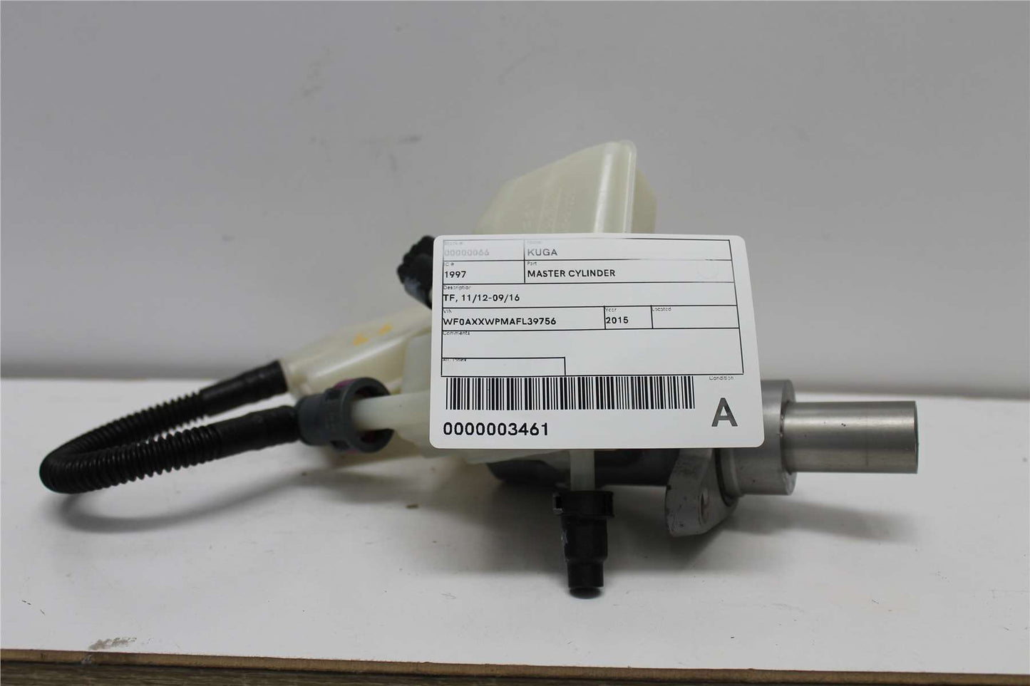 Ford, Kuga Master Cylinder Tf 11/12 09/16