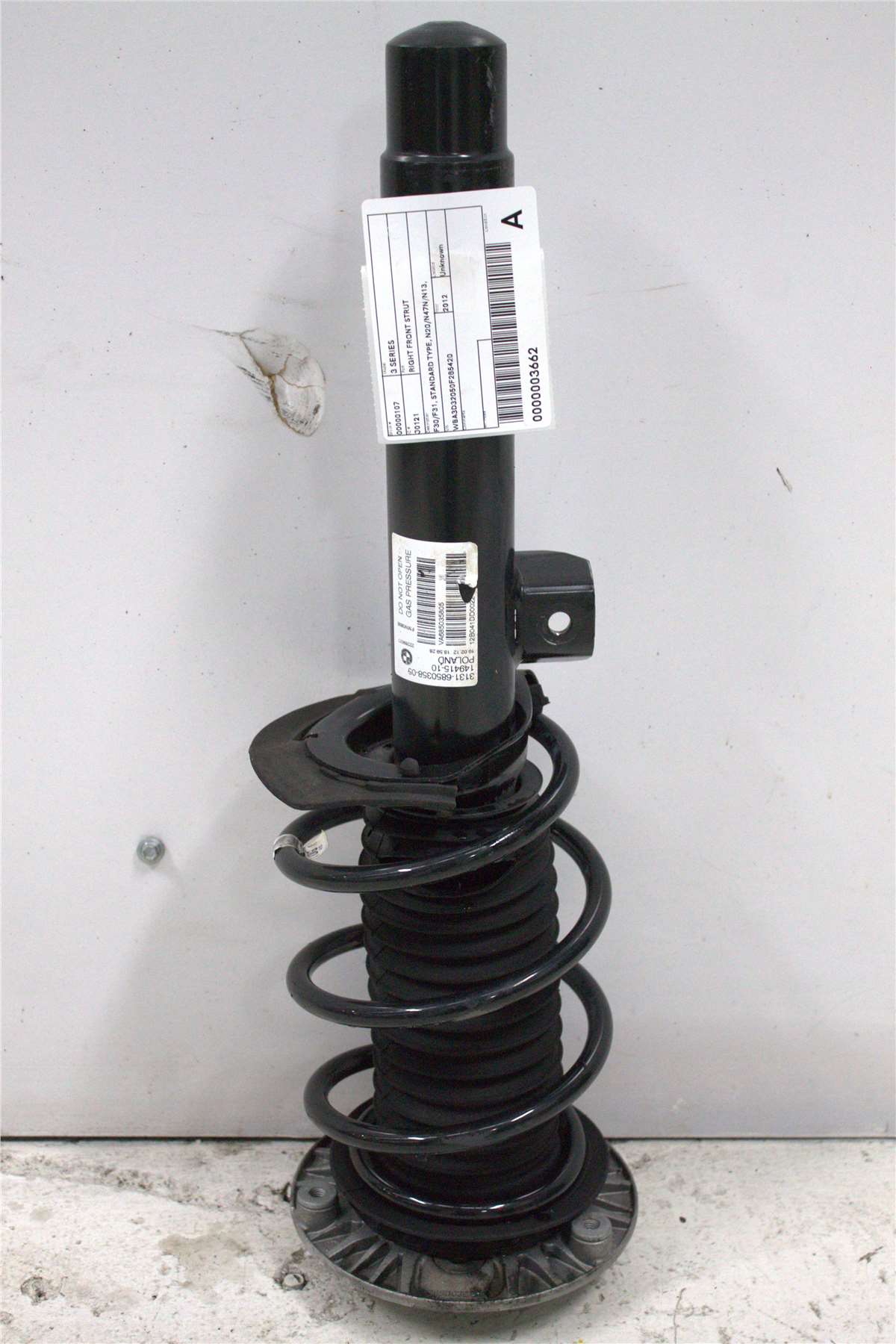 Used BMW, 3 Series Right Front Strut F30/F31 Standard Type N20/N47N/N13 320I/328I/320D/316I/318D 11/11 12/15 2012 – image 1 - All Good Parts