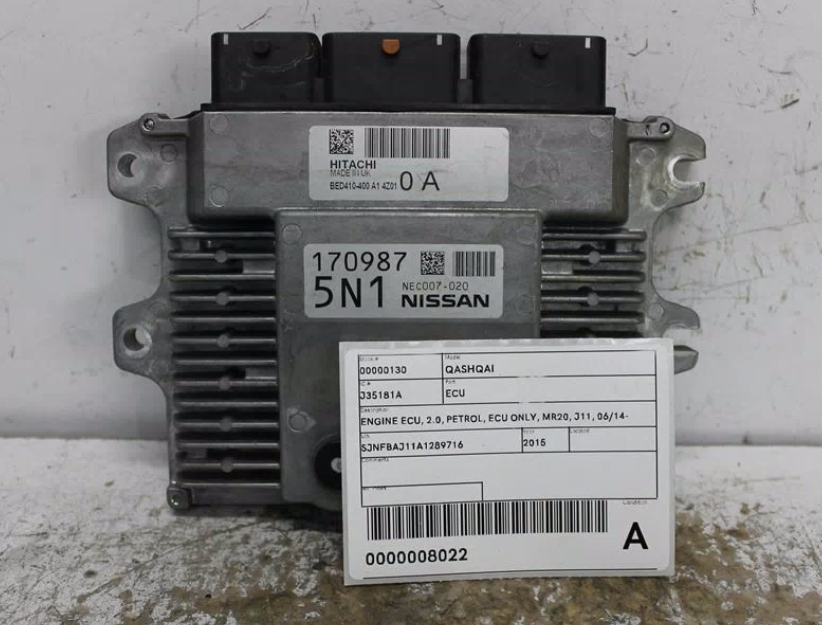 Nissan, Qashqai Ecu 2.0 Petrol Ecu Only Mr20 J11 06/14 07/21