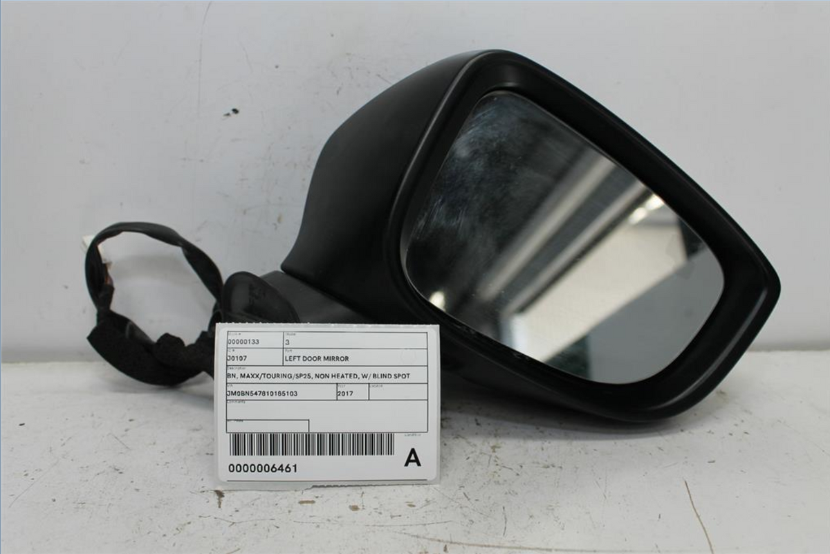 Used Mazda, 3 Right Door Mirror Bn Maxx/Touring/Sp25 Non Heated W/ Blind Spot Type 05/16 02/19 2017 – image 1 - All Good Parts