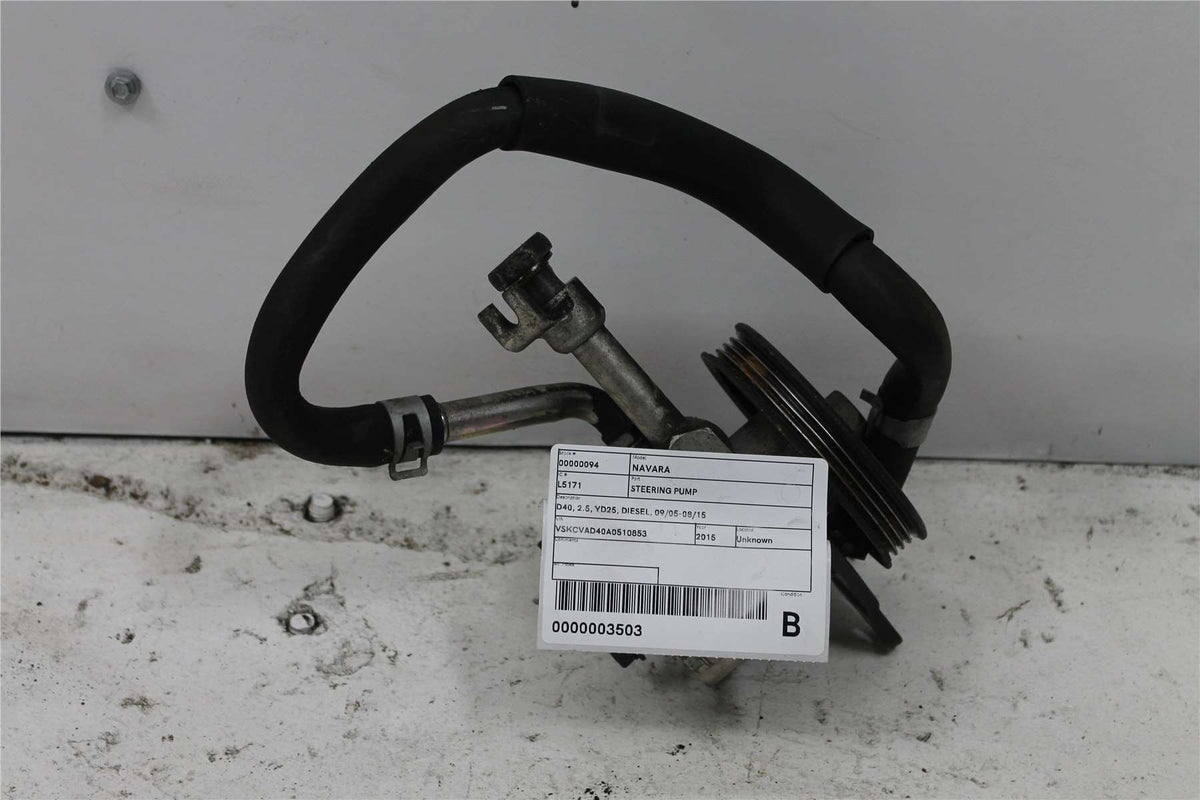 Used Nissan, Navara Steering Pump D40 2.5 Yd25 Diesel 09/05 08/15 2015 – image 1 - All Good Parts