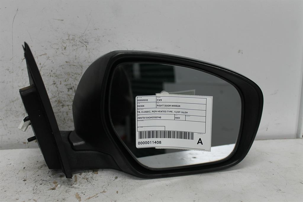 Mazda, CX9 Right Door Mirror Tb Classic Non Heated Type 12/07 06/09