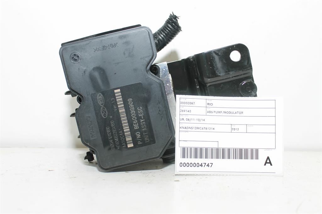 Kia, Rio Abs Pump/Modulator Ub 08/11 10/14