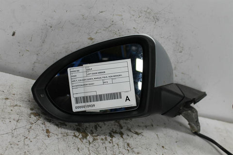 Volkswagen, Golf Left Door Mirror Gen 7 Colour Coded Manual Fold Non Memory Heated Non Lane Change Assist Type (6Xn/7Y0) 12/12 03/17