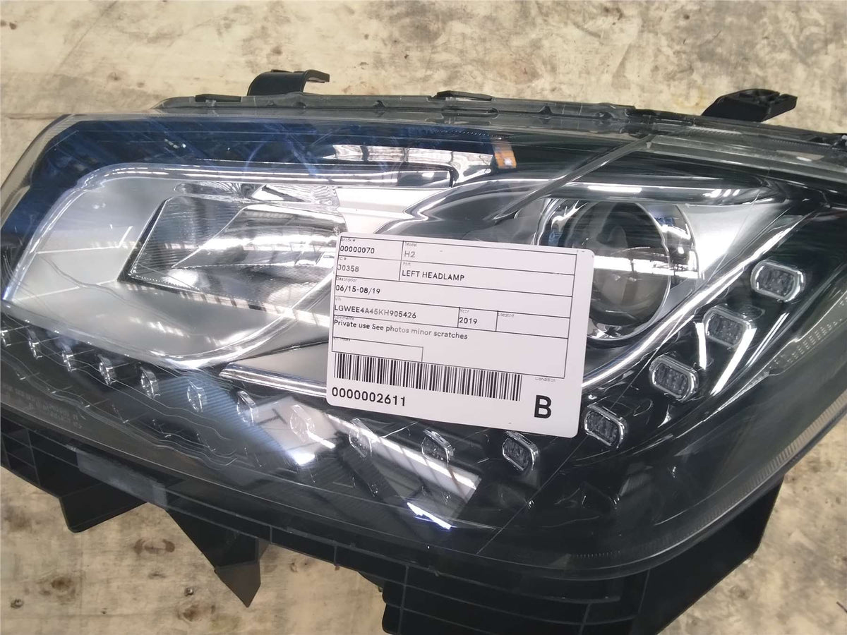 Used Haval, H2 Left Headlamp 06/15 08/19 2019 – image 1 - All Good Parts