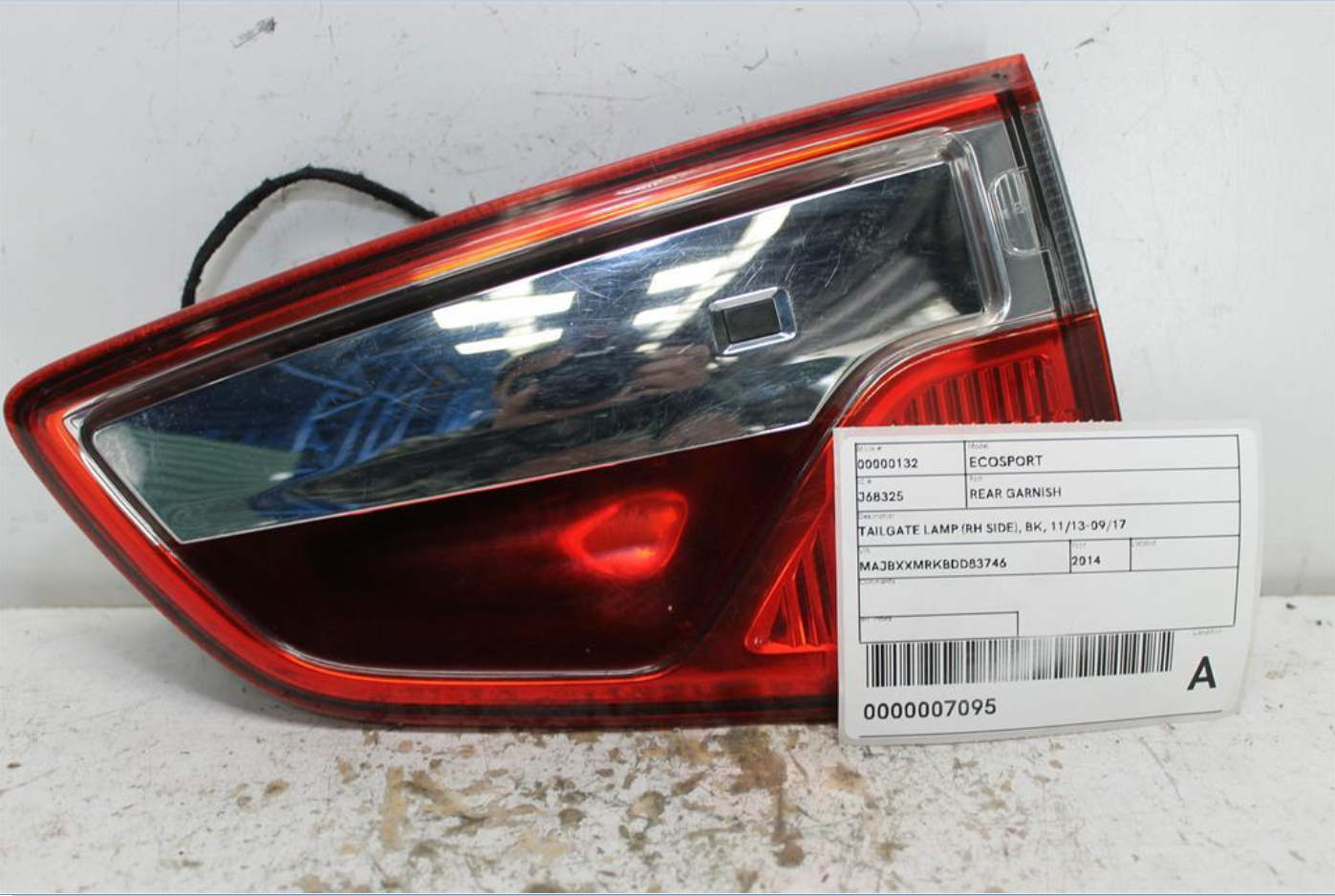 Ford, Ecosport Rear Garnish Tailgate Lamp (Rh Side) Bk 11/13 09/17