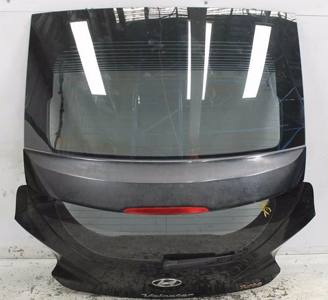 Hyundai, Veloster Bootlid/Tailgate Tailgate Fs Turbo Wipered W/ Gloss Black Spoiler Type 12/11 02/18