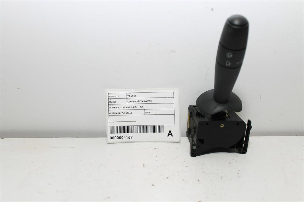 Renault, Trafic Combination Switch Wiper Switch X83 04/04 12/14