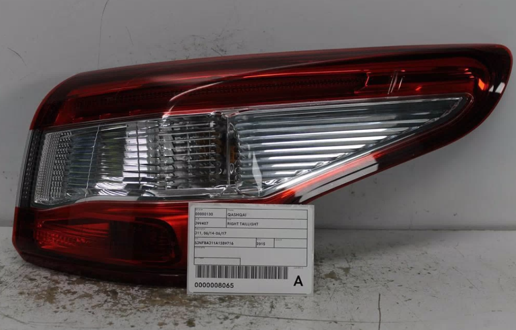 Used Nissan, Qashqai Right Taillight J11 06/14 06/17 2015 – image 1 - All Good Parts