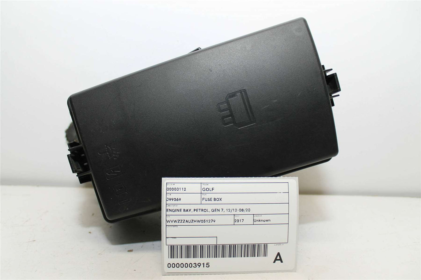 Volkswagen, Golf Fuse Box Petrol Gen 7 12/12 08/20