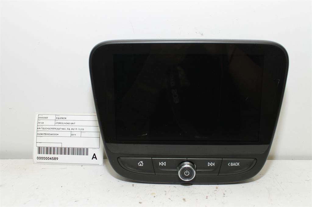 Used Holden, Equinox Stereo/Head Unit 8In Touchscreen/Sat Nav Eq 09/17 12/20 2019 – image 1 - All Good Parts