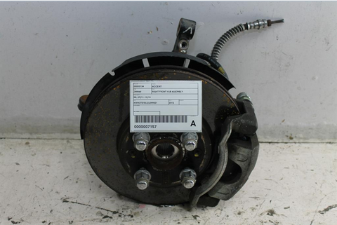 Hyundai, Accent Right Front Hub Assembly Rb 05/11 12/19