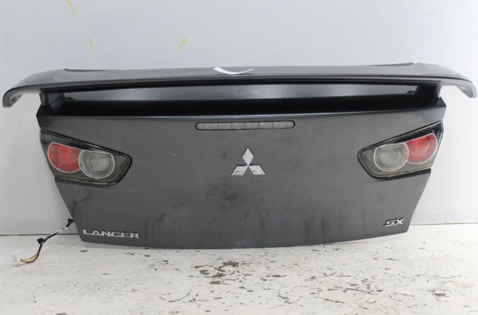 Mitsubishi, Lancer Bootlid/Tailgate Bootlid Cj Spoilered (2 Post Type) Non Key Hole Non Camera & Non Mould Type 07/07 10/15