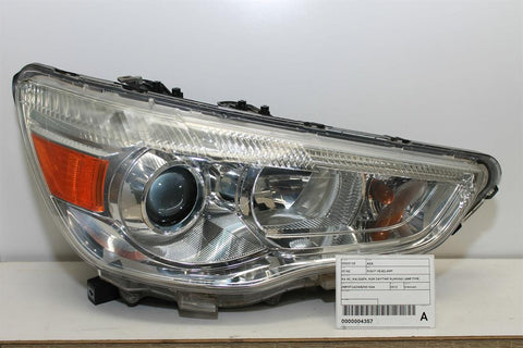 Mitsubishi, ASX Right Headlamp Xa Xc Halogen Non Daytime Running Lamp Type 05/10 05/19