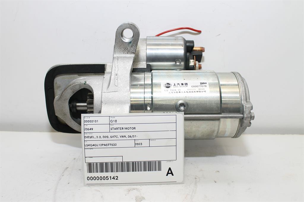 Used LDV, G10 Starter Motor Diesel 2.0 D20 Sv7C Van 06/21 2023 – image 1 - All Good Parts