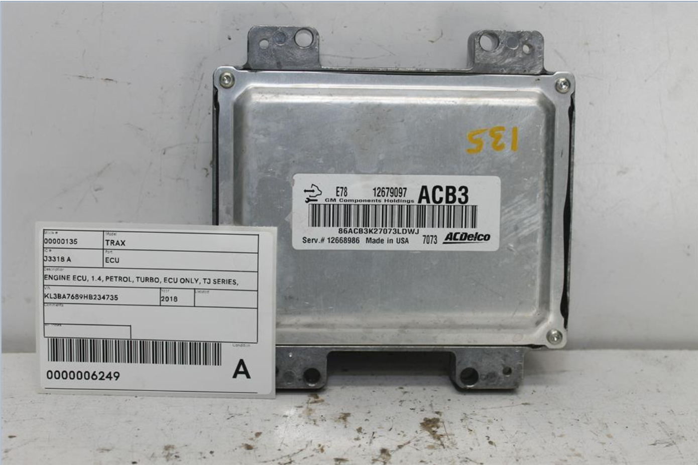 Holden, Trax Ecu 1.4 Petrol Turbo Ecu Only Tj Series 08/14 12/20